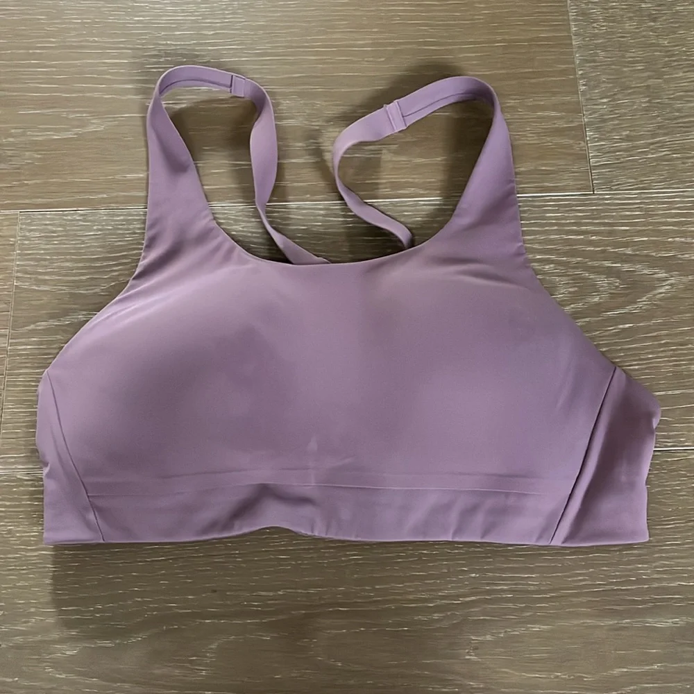 Athleta Advance Sports Bra Deep Lilac size 36C - Picture 2 of 6